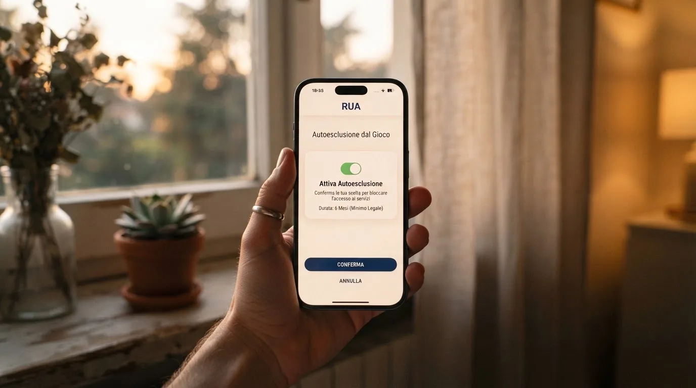 Mano che tiene uno smartphone accanto a una finestra, luce serale tranquilla — casino online italiani autorizzati aams